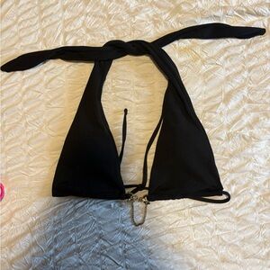 Black Halter Bikini Top